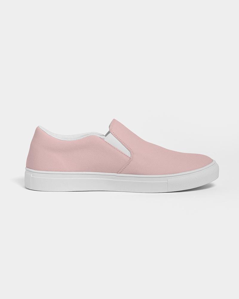 Womens Sneakers - Rose Pink Slip-on Canvas Sports Shoes - Horizon Bliss