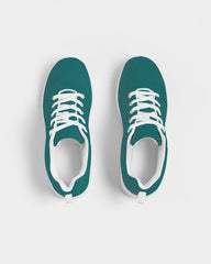 Womens Sneakers - Canvas Running Shoes, Teal Green - Horizon Bliss