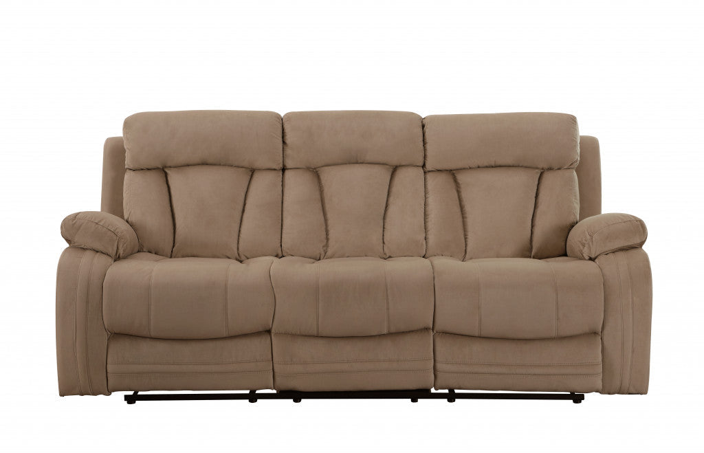 40inches Modern Beige Fabric Sofa - Horizon Bliss