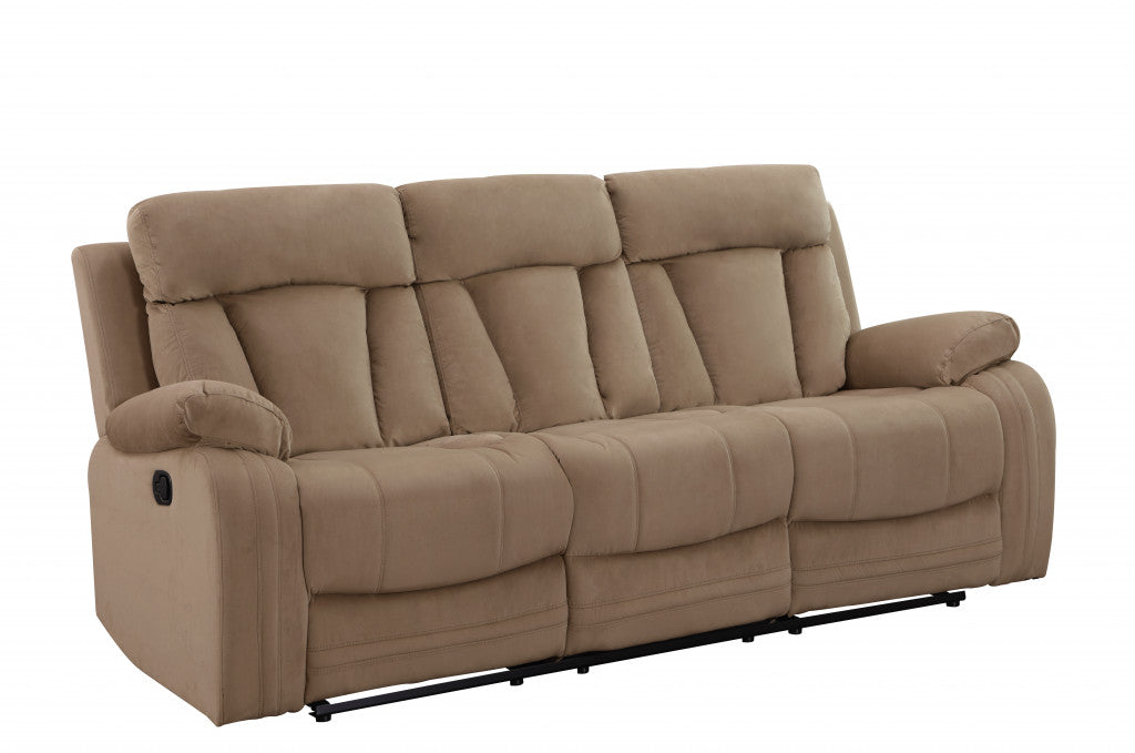 40inches Modern Beige Fabric Sofa - Horizon Bliss