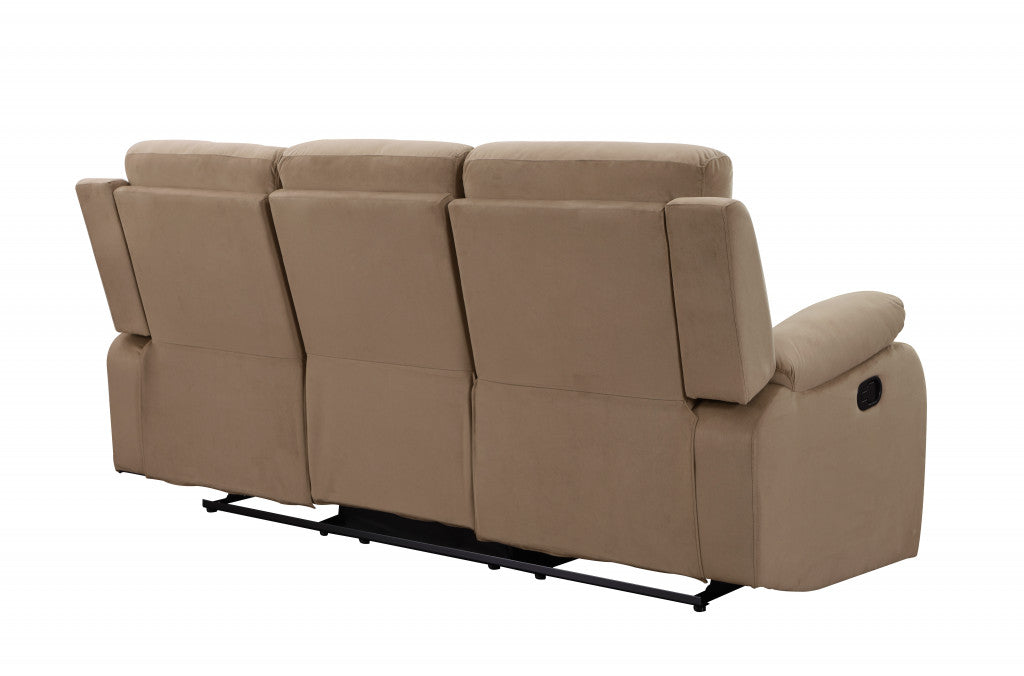 40inches Modern Beige Fabric Sofa - Horizon Bliss