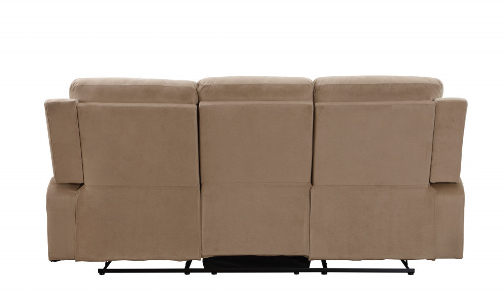 40inches Modern Beige Fabric Sofa - Horizon Bliss