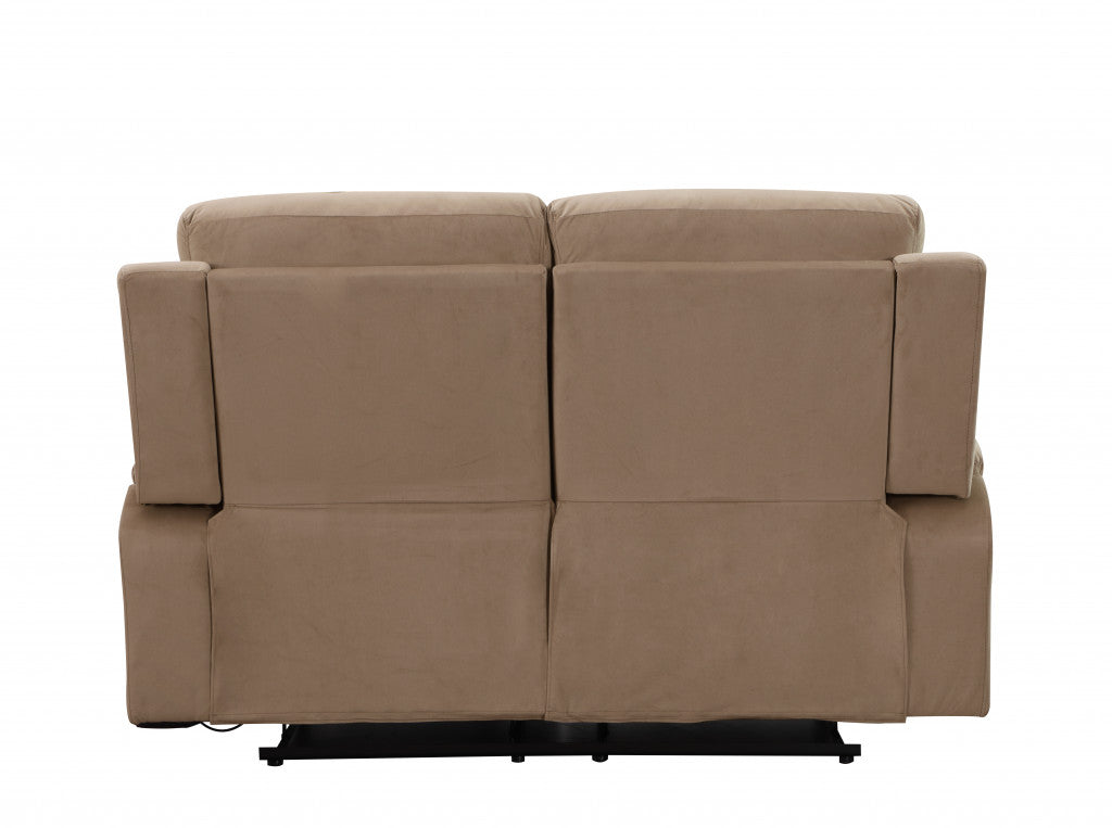 40inches Modern Beige Fabric Sofa - Horizon Bliss