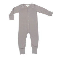 Smart Footed One-Piece + Bib - Gray - Horizon Bliss