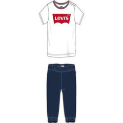 Sports Outfit for Baby TWILL JOGGER Levi's 6EA924-001  White - Horizon Bliss