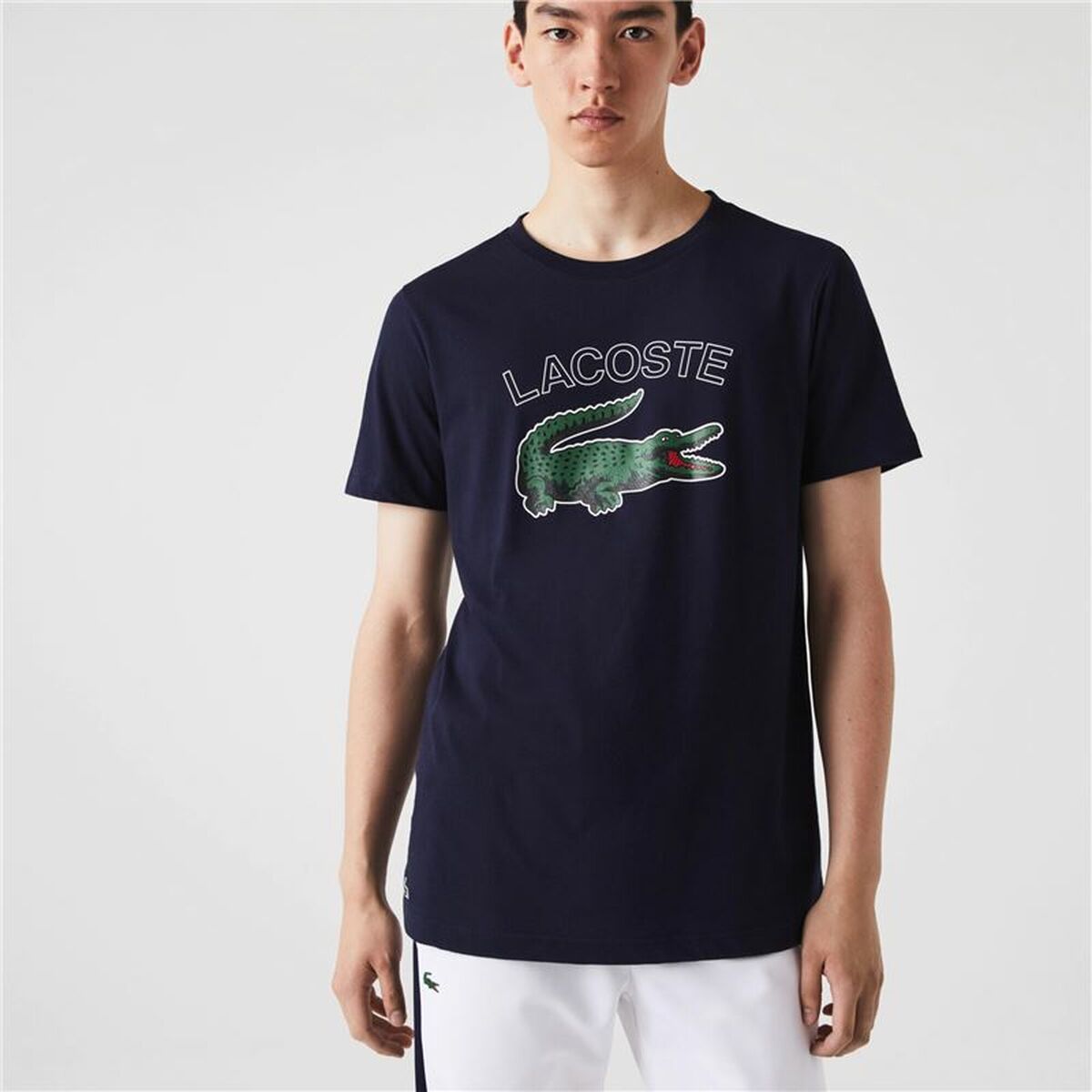 Men’s Short Sleeve T-Shirt Lacoste Sport Navy Blue Men - Horizon Bliss