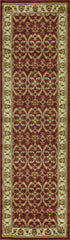 63" X 91" Red or  Ivory  Polypropylene Rug