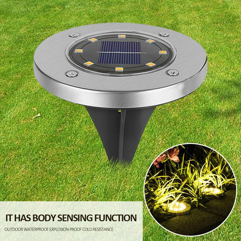 4 LEDs Solar Powered Buried Light Outdoor Pathway Garden Decking Lamps - Horizon Bliss