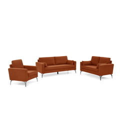 3 Piece Living Room Sofa Set, including 3-Seater Sofa, Loveseat and - Horizon Bliss