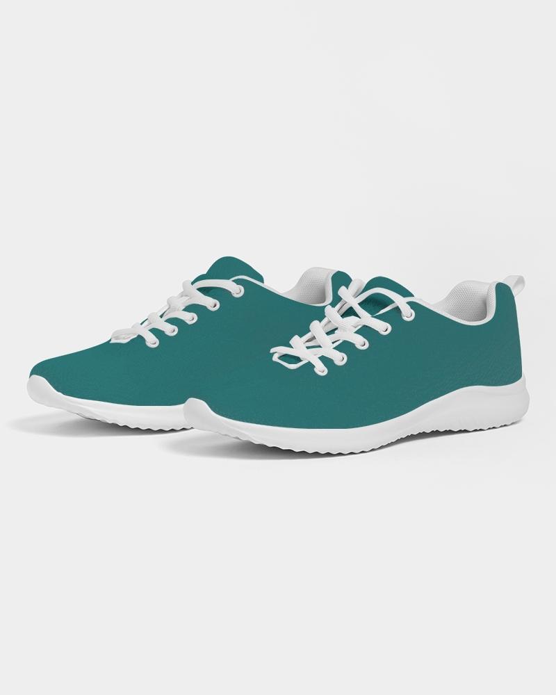 Womens Sneakers - Canvas Running Shoes, Teal Green - Horizon Bliss