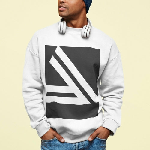 Men's Double Slanted Logo Crewneck Sweatshirt - Horizon Bliss