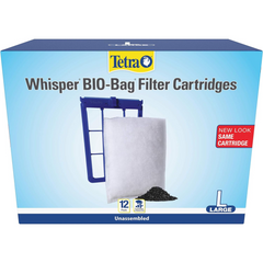 Whisper Bio-Bag Filter Cartridges For Aquariums - Unassembled BLUE Large - Horizon Bliss