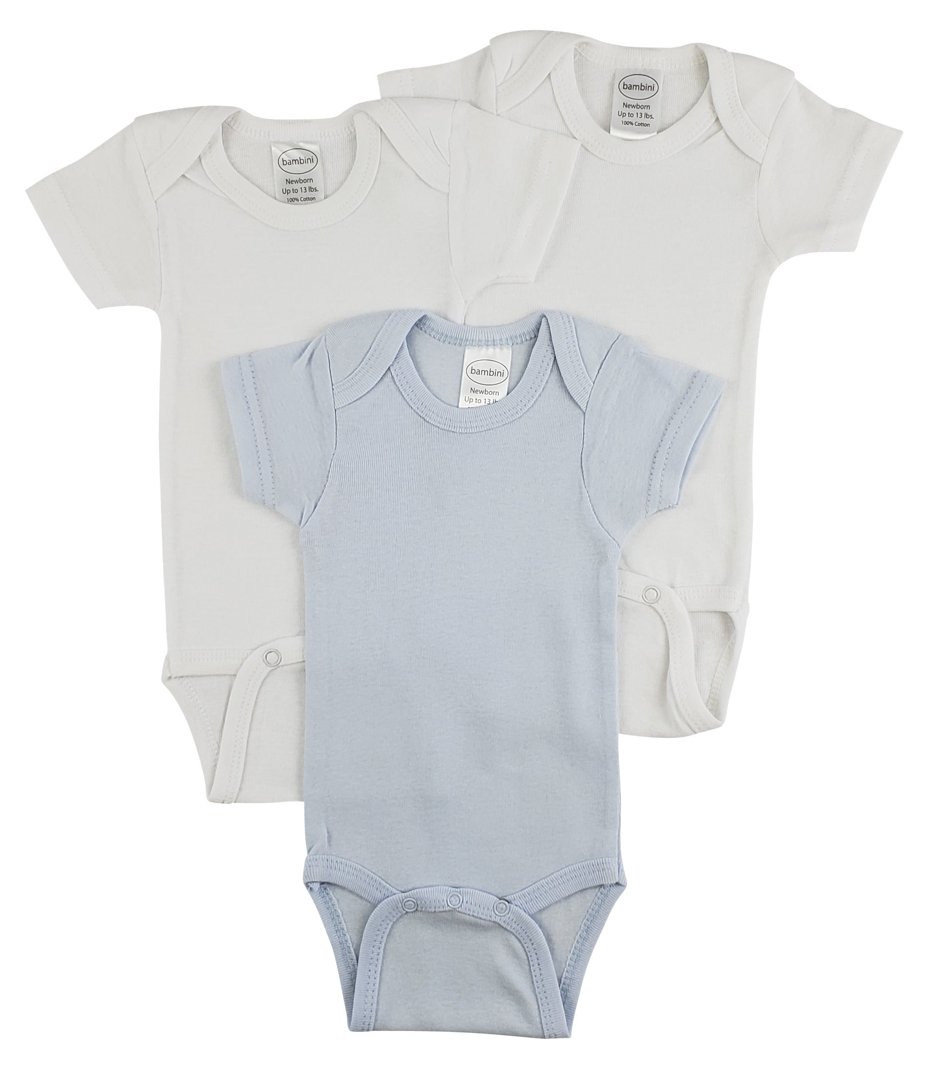 Bambini Short Sleeve One Piece 3 Pack - Horizon Bliss