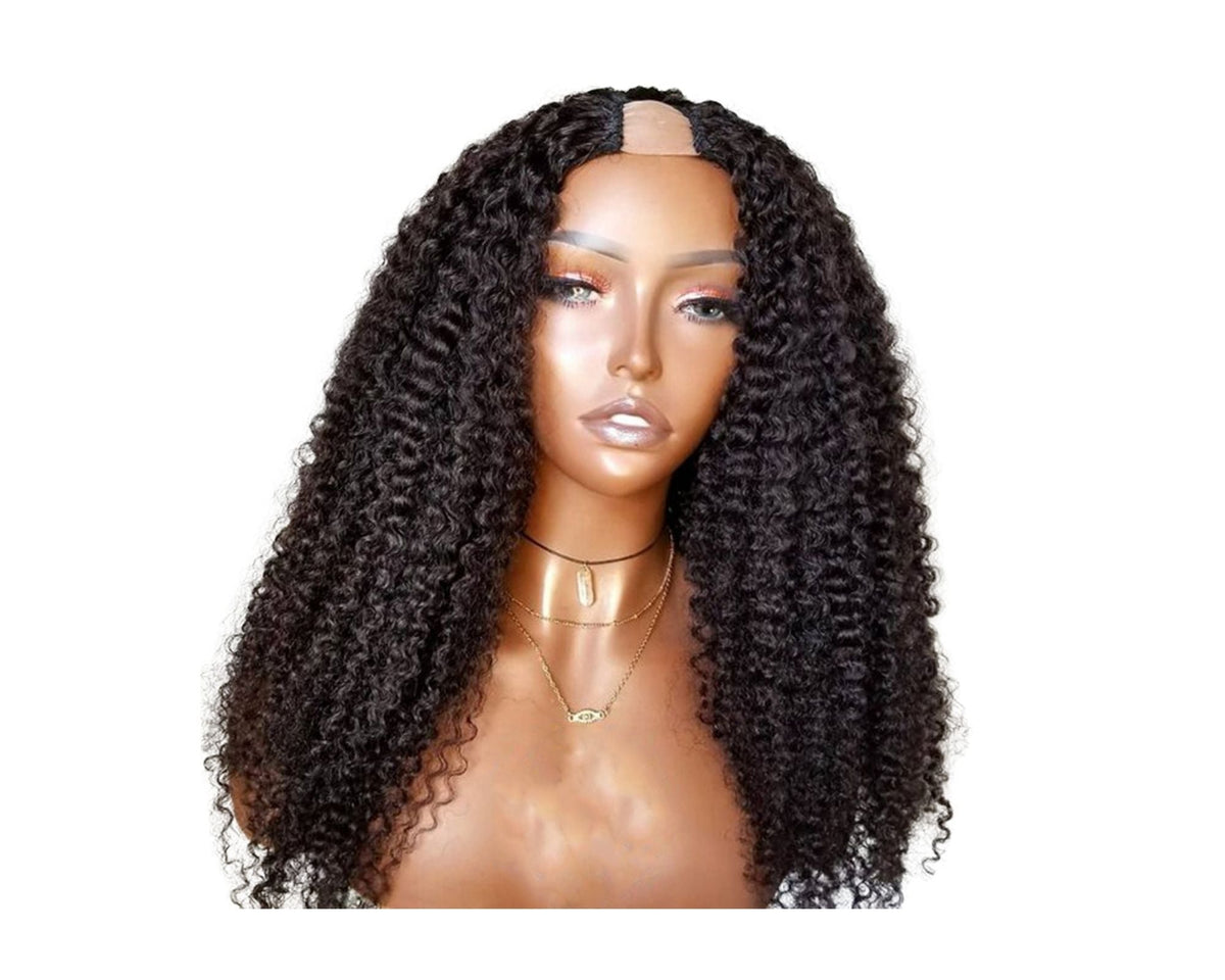 U Part Wig Deep Wave Human Hair Wigs For Black Women Brazilian Remy Ha - Horizon Bliss