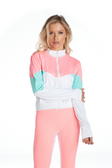 Jessica Color Block Jacket - Horizon Bliss