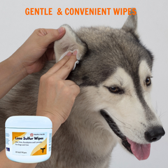 Healthy Paw Life’s Lime Sulfur Wipes - Relief for Itching, Scratching,