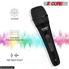 5 Core Microphone XLR Dynamic Karaoke Singing Handheld Microfono