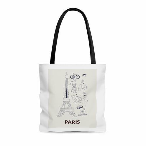 Symbols of PARIS Everyday Tote Bag Medium - Horizon Bliss