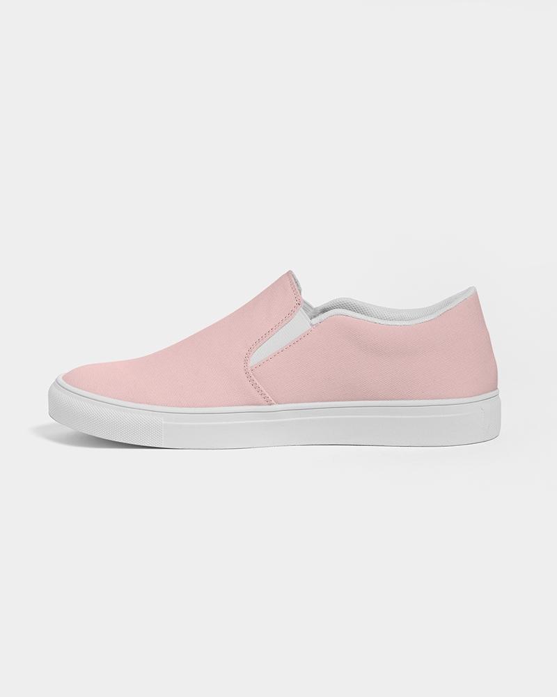 Womens Sneakers - Rose Pink Slip-on Canvas Sports Shoes - Horizon Bliss