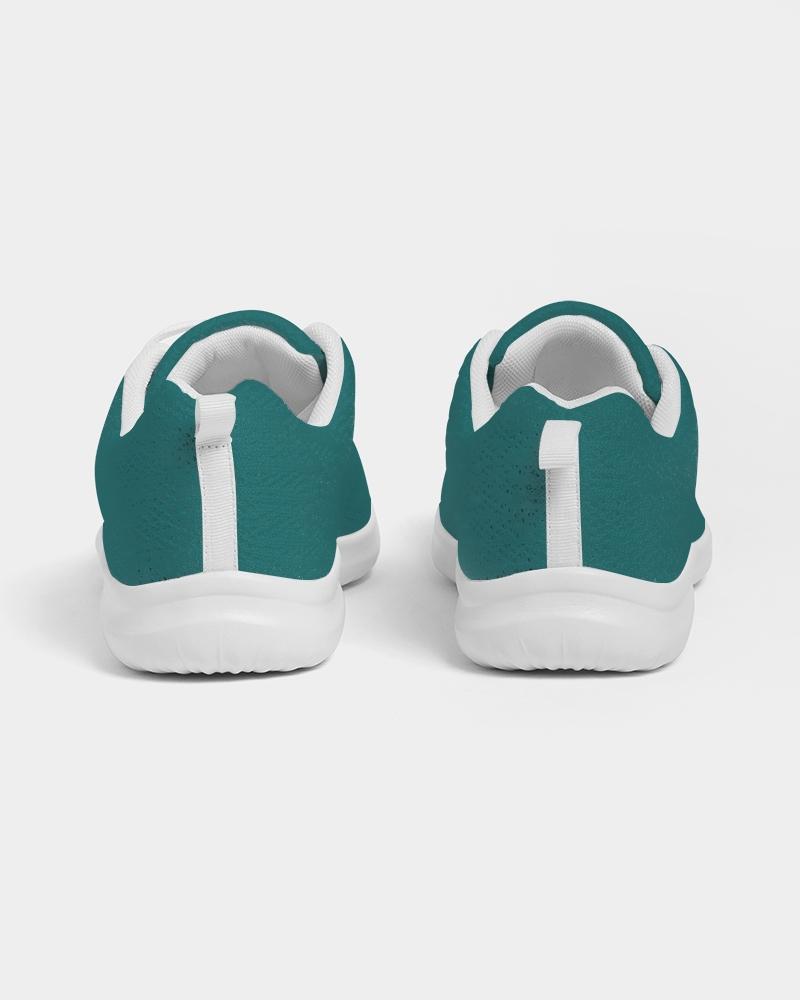 Womens Sneakers - Canvas Running Shoes, Teal Green - Horizon Bliss