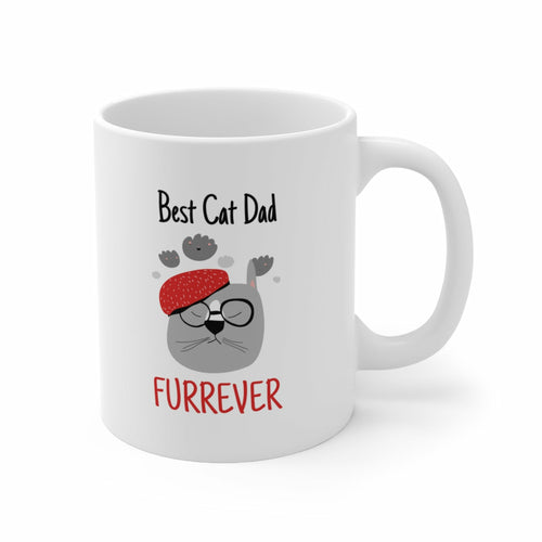 Best Cat Dad Furrever Mug