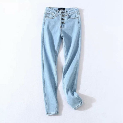 Stretch High Waist Jeans Women Denim Pencil Pants - Horizon Bliss