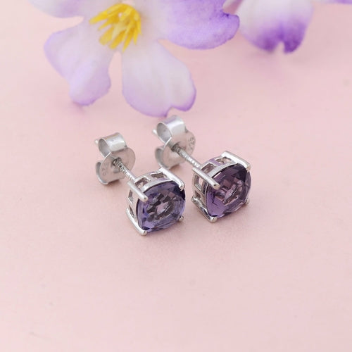 Dazzlers Birthstone Stud Earrings Sterling Silver - Horizon Bliss