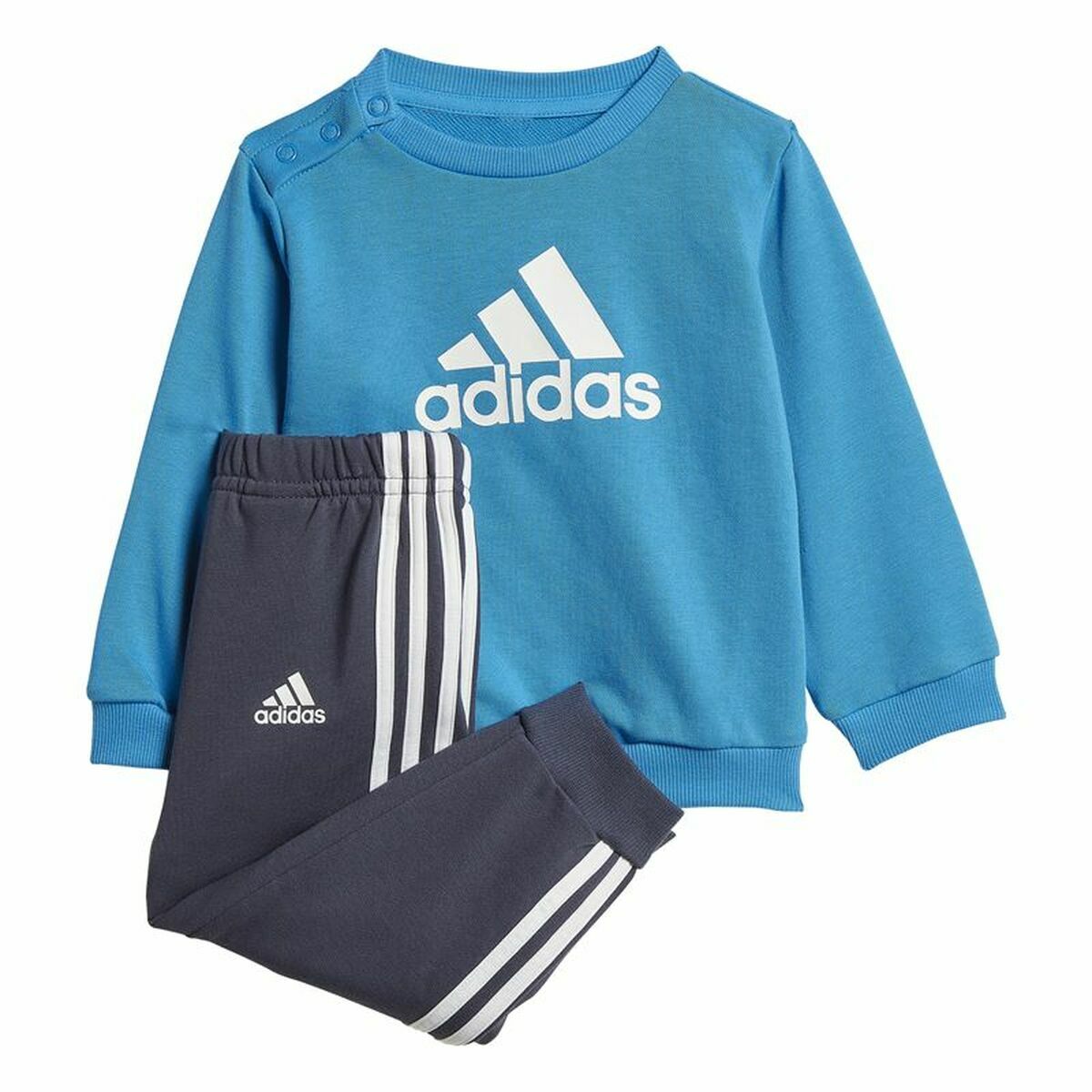 Sports Outfit for Baby Adidas Badge of Sport French Terry Blue - Horizon Bliss