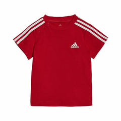 Sports Outfit for Baby Adidas Three Stripes Red - Horizon Bliss