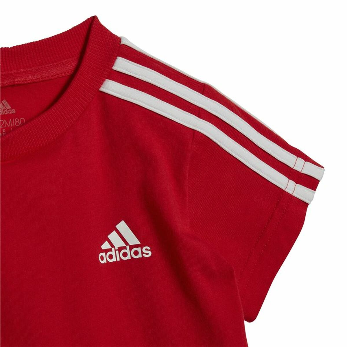 Sports Outfit for Baby Adidas Three Stripes Red - Horizon Bliss