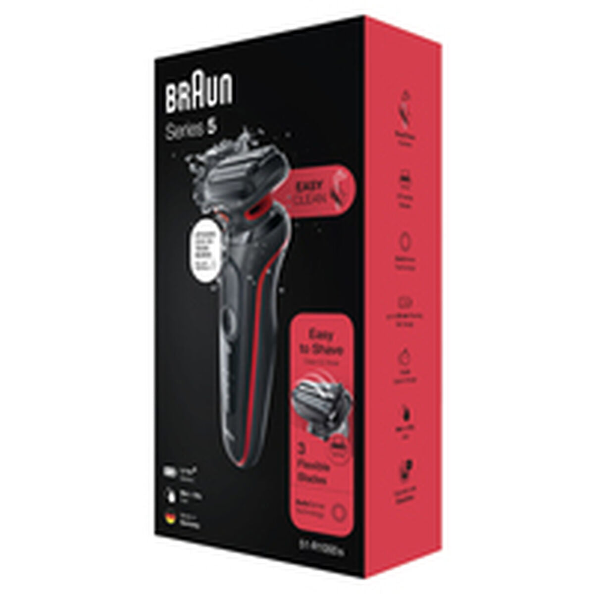 Manual shaving razor Braun 51-B1000s Red - Horizon Bliss