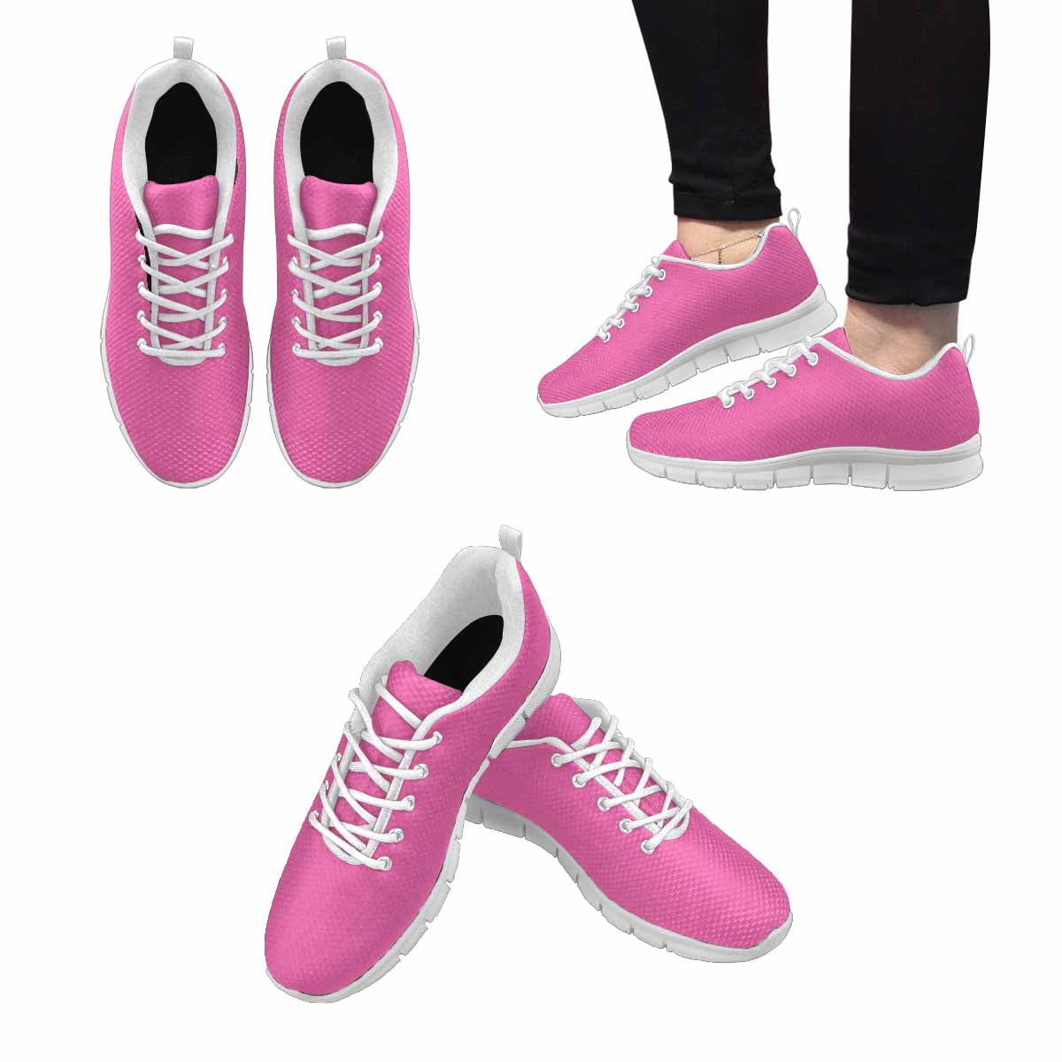 Sneakers For Men,    Hot Pink   - Running Shoes - Horizon Bliss