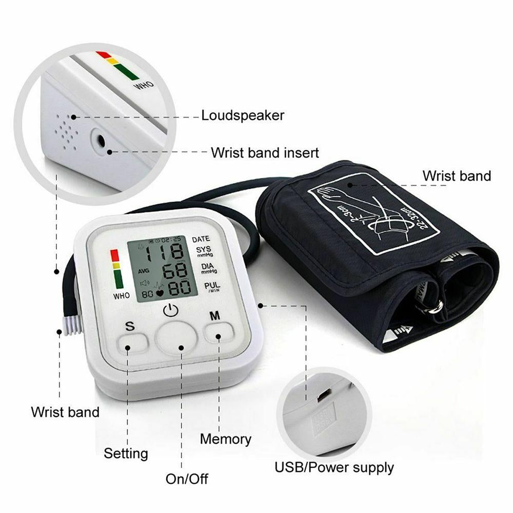 Arm Automatic Blood Pressure Monitor Measuring Arterial Pressure - Horizon Bliss