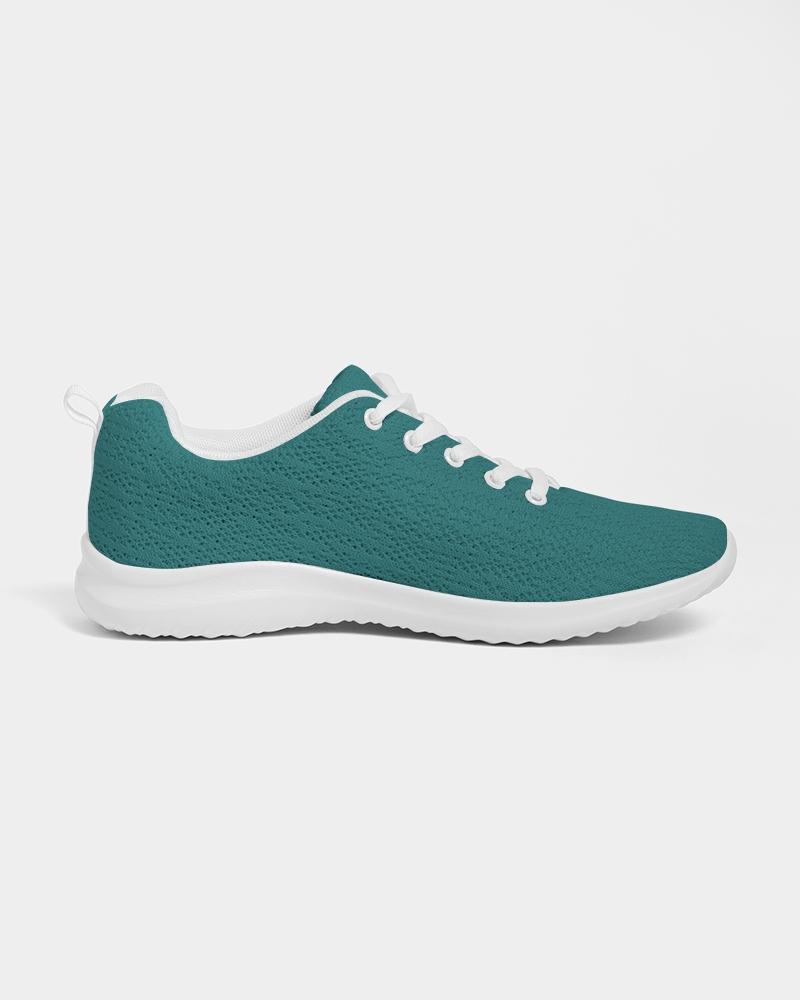 Womens Sneakers - Canvas Running Shoes, Teal Green - Horizon Bliss