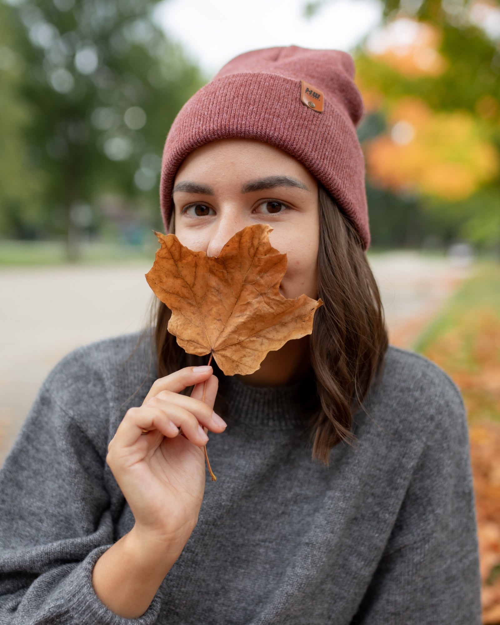 HAAKWEAR Knit Cuffed Beanie - Rusty Burgundy