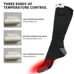 Winter Warm Adjustable Men Women Electric Battery Foot Warmer Socks SP