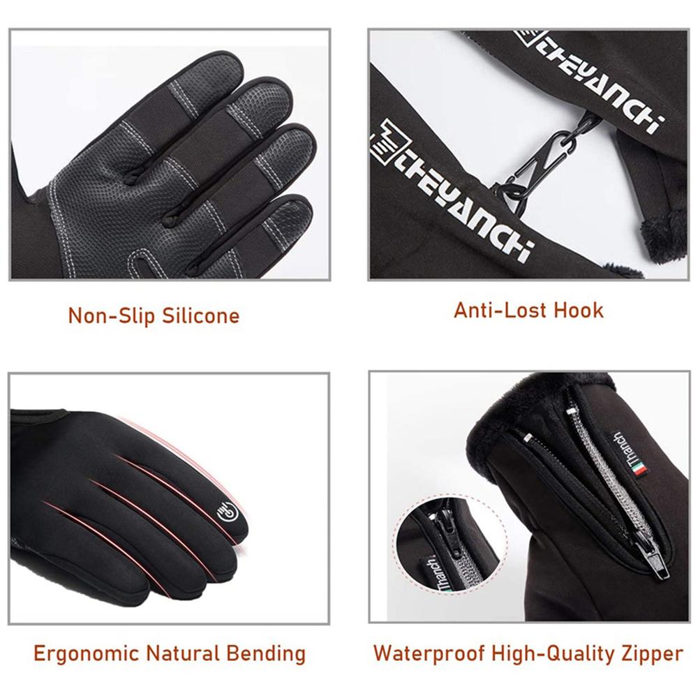 Winter Warm Gloves Touch Screen Waterproof Anti-slip Gloves SP