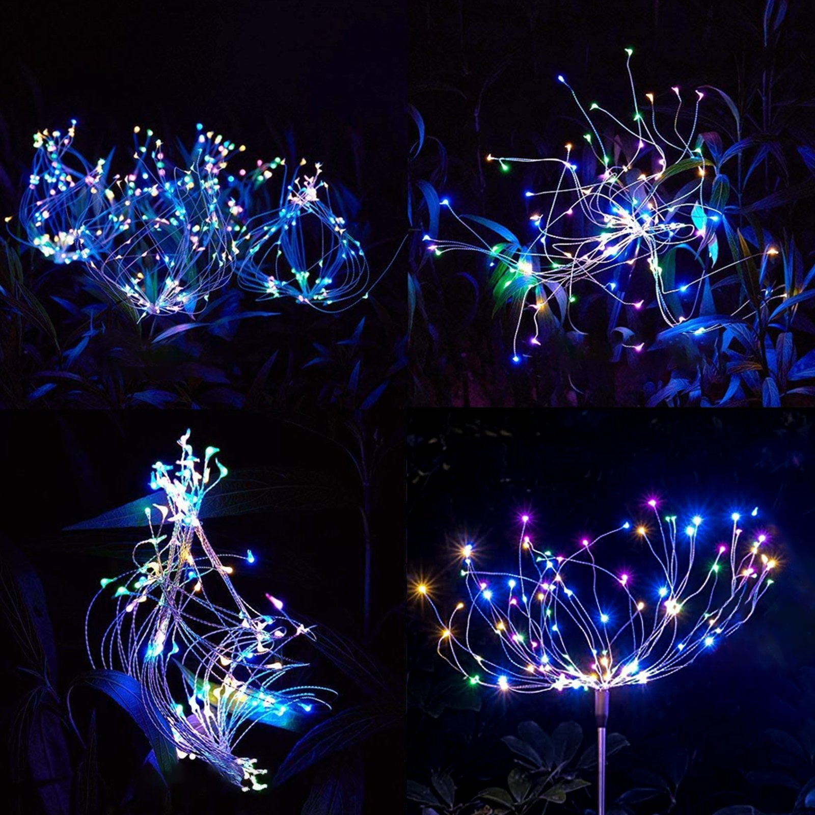 120LED  Solar Firework Lights Garden Christmas Decorations