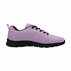 Sneakers For Men, Lilac Purple - Canvas Mesh Athletic Running Shoes - Horizon Bliss