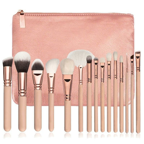 15 Makeup Brush Tool Set With Bag