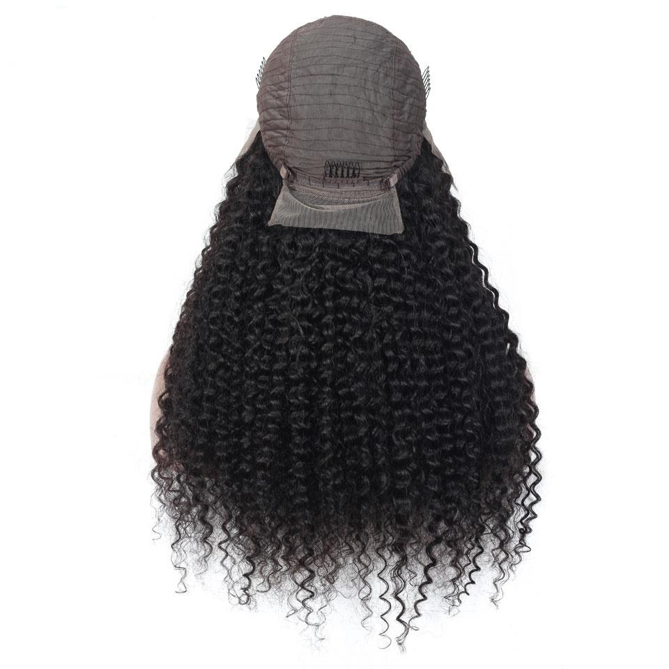 180% Density Full 4x4 Transparent Lace Front Kinky Curly Human Hair Wi - Horizon Bliss