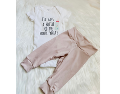 Bottle of House White Baby Outfit - Horizon Bliss