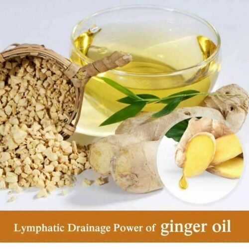 Lymphatic Drainage Ginger Oil Therapy Massage Plant Essential Oil