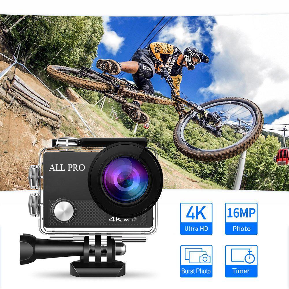 4K  Waterproof All Digital UHD WiFi Camera + RF Remote And Accessories - Horizon Bliss