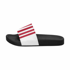 Mens Slide Sandals, Stars And Stripes Print - Horizon Bliss