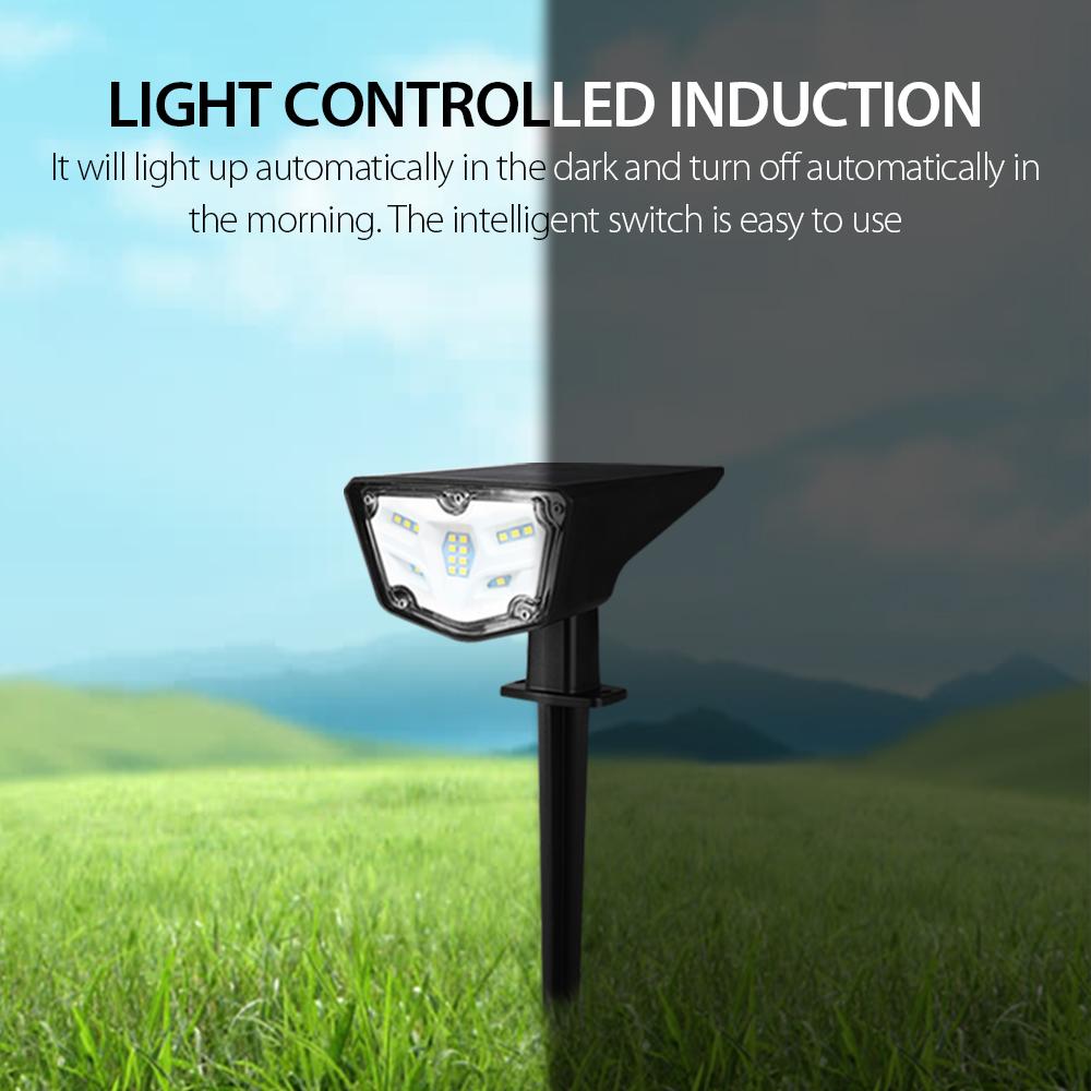 2 Pcs Solar Landscape Spotlights IP67 Waterproof Solar Powered Lights - Horizon Bliss