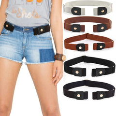 No Buckle Invisible Stretch Belt Elastic Belt for Women and Men