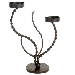 Bicycle Chain Flower Candle Holder