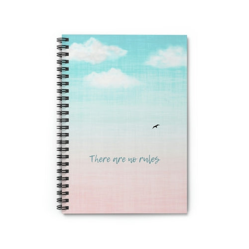 There Are No Rules Spiral Notebook - Horizon Bliss