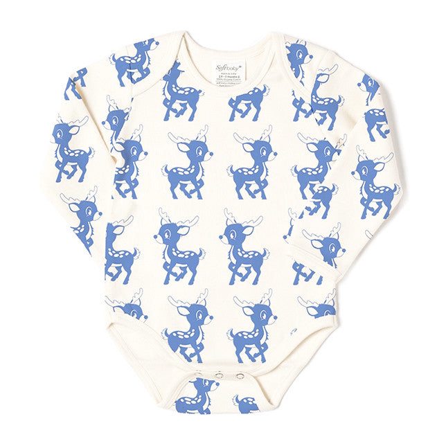 The Chillest Reindeer - Long Sleeves Onesie - 100% Organic - Horizon Bliss